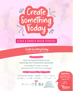 Create Something Today font